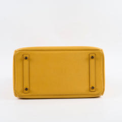 Hermes Birkin 30 Epsom Dark Yellow - D square stamp