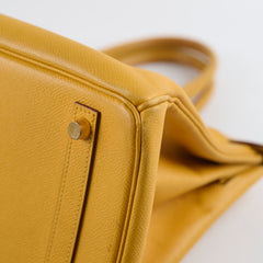 Hermes Birkin 30 Epsom Dark Yellow - D square stamp