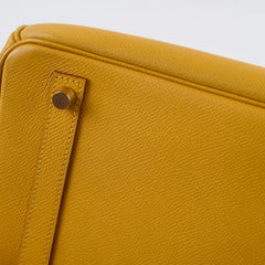 Hermes Birkin 30 Epsom Dark Yellow - D square stamp