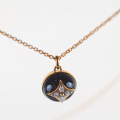 Louis Vuitton Onyx and Diamond Necklace