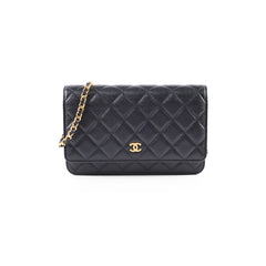 Chanel Wallet On Chain WOC Caviar Black