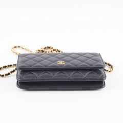 Chanel Wallet On Chain WOC Caviar Black