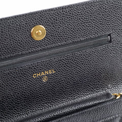 Chanel Wallet On Chain WOC Caviar Black