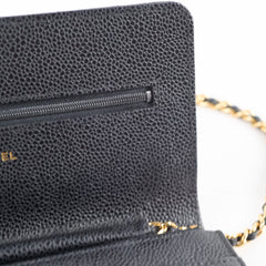 Chanel Wallet On Chain WOC Caviar Black