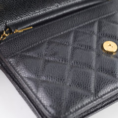 Chanel Wallet On Chain WOC Caviar Black