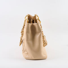 Chanel GST Grand Shopping Tote Beige Caviar GHW