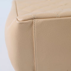 Chanel GST Grand Shopping Tote Beige Caviar GHW