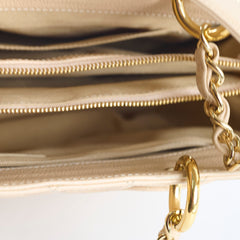 Chanel GST Grand Shopping Tote Beige Caviar GHW