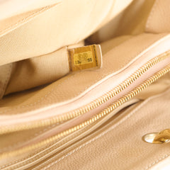 Chanel GST Grand Shopping Tote Beige Caviar GHW