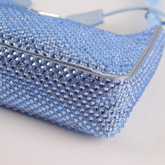 Prada Blue Crystal Bag Re Edition 2000