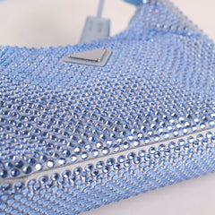 Prada Blue Crystal Bag Re Edition 2000