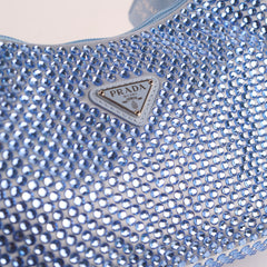 Prada Blue Crystal Bag Re Edition 2000