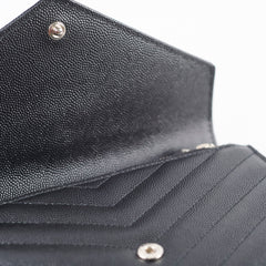 Saint Laurent Small Envelope Wallet on Chain Black SHW