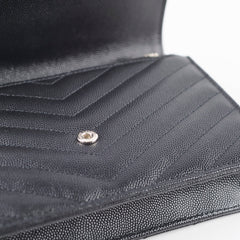 Saint Laurent Small Envelope Wallet on Chain Black SHW