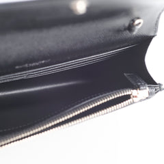 Saint Laurent Small Envelope Wallet on Chain Black SHW