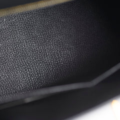 Hermes Kelly 32 Sellier Sombrero Box Leather GHW Matte Black