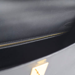 Hermes Kelly 32 Sellier Sombrero Box Leather GHW Matte Black