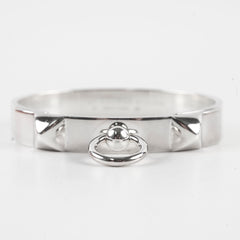 Hermes Collier de Chein Bracelet Silver Small Model