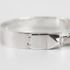 Hermes Collier de Chein Bracelet Silver Small Model