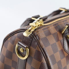 Louis Vuitton Speedy 25 Bandouliere Damier Ebene