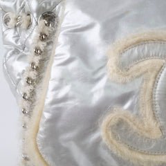 Chanel Nylon Fur BonBon Tote Silver