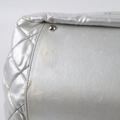 Chanel Nylon Fur BonBon Tote Silver