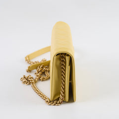Chanel Boy Wallet on Chain WOC Yellow