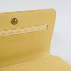 Chanel Boy Wallet on Chain WOC Yellow