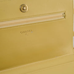 Chanel Boy Wallet on Chain WOC Yellow