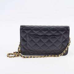 Chanel Classic Wallet On Chain WOC Caviar Black