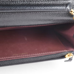 Chanel Classic Wallet On Chain WOC Caviar Black