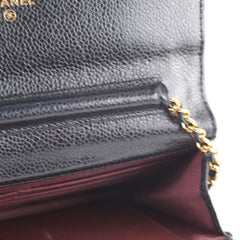 Chanel Classic Wallet On Chain WOC Caviar Black
