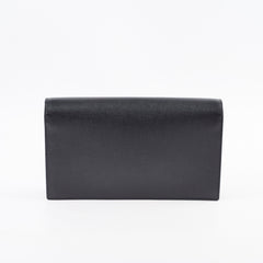 Saint Laurent Kate Clutch Grain de Poudre Black