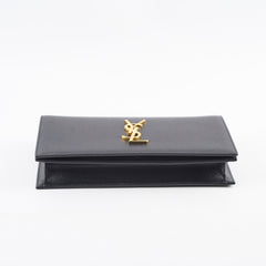 Saint Laurent Kate Clutch Grain de Poudre Black
