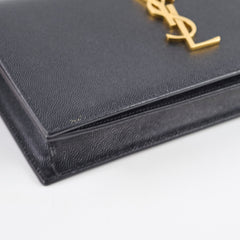 Saint Laurent Kate Clutch Grain de Poudre Black