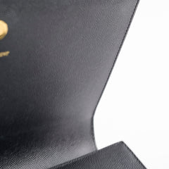 Saint Laurent Kate Clutch Grain de Poudre Black
