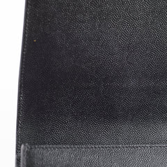 Saint Laurent Kate Clutch Grain de Poudre Black