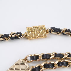 Chanel Caviar Charm Wallet on Chain WOC Black GHW Microchipped