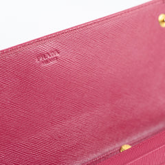 Prada Long Wallet on Chain WOC Dark Pink