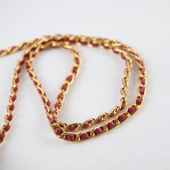 Prada Long Wallet on Chain WOC Dark Pink