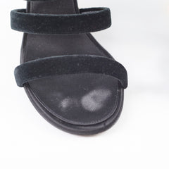 Chanel Suede Black Heels 37.5