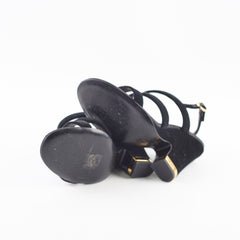Chanel Suede Black Heels 37.5