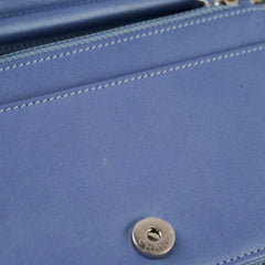 Chanel WOC Wallet On Chain Rhinestones Lambskin Sky Blue