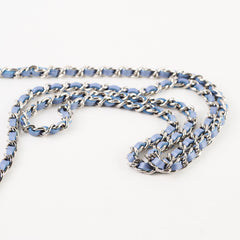 Chanel WOC Wallet On Chain Rhinestones Lambskin Sky Blue