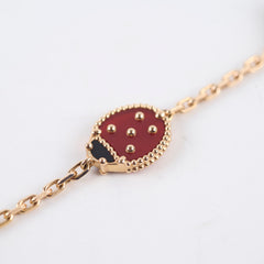 Van Cleef & Arpels Lucky Spring 5 Motif Bracelet Rose Gold