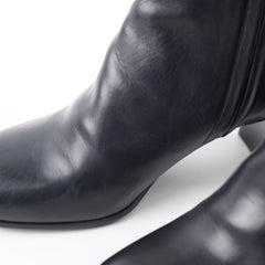 Prada Vitello Ankle Boots Black - Size 36