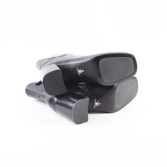 Prada Vitello Ankle Boots Black - Size 36