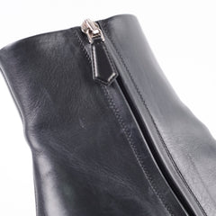 Prada Vitello Ankle Boots Black - Size 36