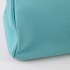 Hermes Birkin 30 Togo Blue Atoll - T stamp