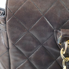 Chanel 24K Vintage Duma Backpack Lambskin Dark Brown